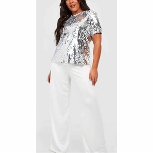 Rehab Sequin Crop Top